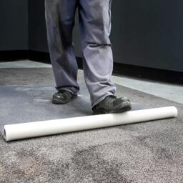 Rackhams 100M Self Adhesive Carpet Floor Protector Roll Dust Protection Cover Film - Clear - Plastic - thumbnail 5