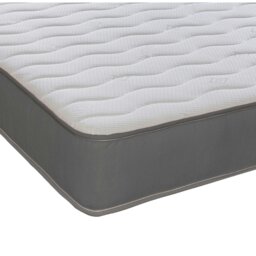 Rackhams Cooltouch Essentials Wave Grey Hybrid Spring & Memory Foam Mattress - Grey - 1 - European Small Single Mattress (80cm x 200cm) - thumbnail 5