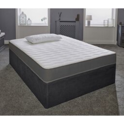 Rackhams Cooltouch Essentials Wave Grey Hybrid Spring & Memory Foam Mattress - Grey - 1 - European Small Single Mattress (80cm x 200cm) - thumbnail 6