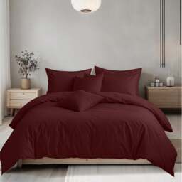 Rackhams Plain Dyed Easy Care Polycotton Duvet Cover And Pillowcase/s Set Bed Linen - Grey - Single - thumbnail 6