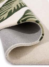 Rackhams Paradise Leaf Hand-Tufted Wool Rug – Cream/Green - 200X290 cm - thumbnail 3