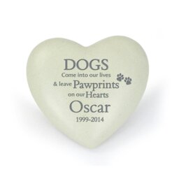 Rackhams Personalised Dog Memorial Garden Ornament - thumbnail 1
