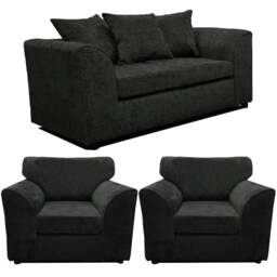 Rackhams Monaco Chenille Fabric 2 Seater and 2 Armchairs - Green - thumbnail 2