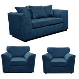 Rackhams Monaco Chenille Fabric 2 Seater and 2 Armchairs - Green - thumbnail 5