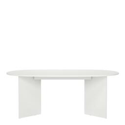 Rackhams Family Dining table 100x200cm in White - L 200 X H 76 X D 100cm - Manufactured Wood - W 200 X D 100cm - thumbnail 3