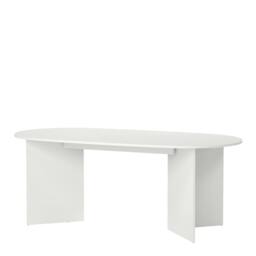 Rackhams Family Dining table 100x200cm in White - L 200 X H 76 X D 100cm - Manufactured Wood - W 200 X D 100cm - thumbnail 4