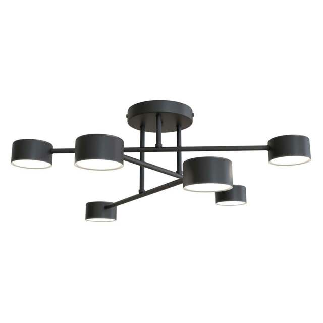 Rackhams HALO Ceiling lamp 6 x GX53 Black - image 1