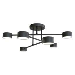 Rackhams HALO Ceiling lamp 6 x GX53 Black