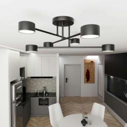 Rackhams HALO Ceiling lamp 6 x GX53 Black - thumbnail 6