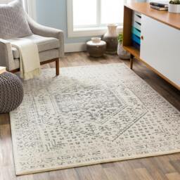 Rackhams City-Vintage Grey Beige Traditional Boho Rug - 80 x 220 cm - thumbnail 2