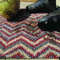 Rackhams Washable Mat Chevron Design - 50X75 cm - thumbnail 6