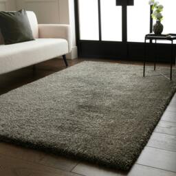 Rackhams Atlas Gunmetal Shaggy Rug - 160x230cm - thumbnail 2