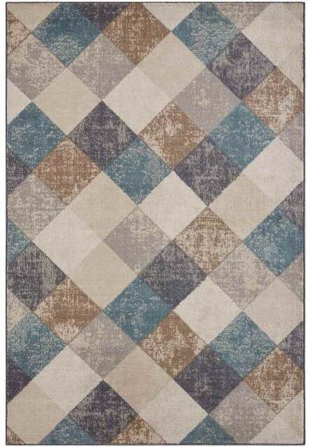Rackhams Terrain Designer Shortpile Rug Bakke – Geometric Design - 120X170 cm - image 1