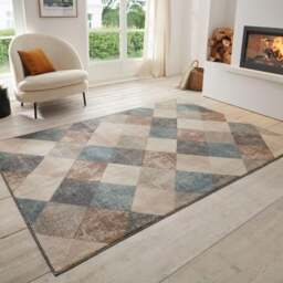 Rackhams Terrain Designer Shortpile Rug Bakke – Geometric Design - 120X170 cm - thumbnail 5