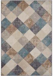 Rackhams Terrain Designer Shortpile Rug Bakke – Geometric Design - 120X170 cm - thumbnail 1
