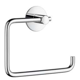 Rackhams Chromed Stainless Steel Toilet Roll Holder Self Adhesive Bathroom Wall Mounted