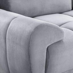 Rackhams Zura Plush Velvet Large Armchair - Cream, Grey or Mocha - Cream - thumbnail 6
