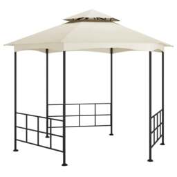 Rackhams Gazebo with Sidewalls 3.1x2.7 m Cream - Fabric (100% polyester with PA coating), steel - Cream - thumbnail 1