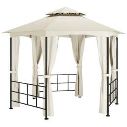 Rackhams Gazebo with Sidewalls 3.1x2.7 m Cream - Fabric (100% polyester with PA coating), steel - Cream - thumbnail 2