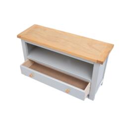 Rackhams Argenta Light Grey 1 Drawer TV Cabinet Wood Knob - Light Grey - thumbnail 4