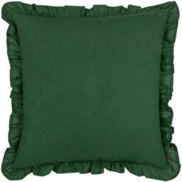 Rackhams Montrose Pleated Floral Cushion Cover - Bottle Green - 50cm x 50cm - Bottle Green - 100% Cotton - thumbnail 2