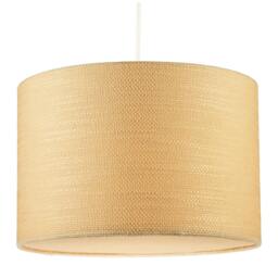 Rackhams Sunlight Yellow Textured Linen Pendant Lighting Shade with Diffuser - thumbnail 2