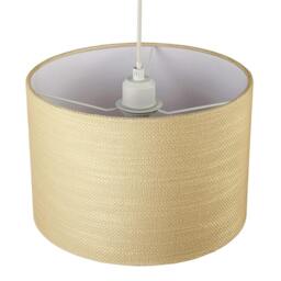 Rackhams Sunlight Yellow Textured Linen Pendant Lighting Shade with Diffuser - thumbnail 3