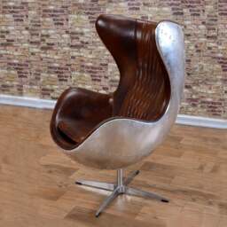 Rackhams Fawkes Aviator Office Chair, Aluminium Shell - Union Jack (Customization Please Contact Us) - thumbnail 4