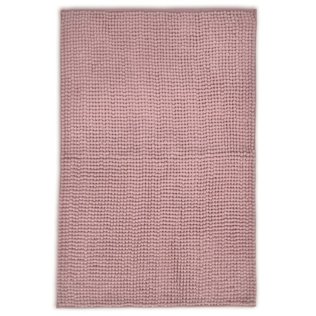 Rackhams Shaggy Noodle Bathmat Antislip - Pink - image 1