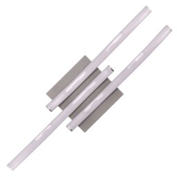 Rackhams Modern Triple Wavy Strip Flush LED Ceiling Light Fixture in Matte Grey Sand - thumbnail 3