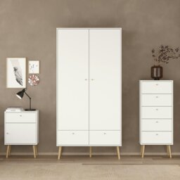 Rackhams Cumbria Chest 5 Drawers White - Cumbria Chest 5 Drawers White - Matt - Melamine - thumbnail 6