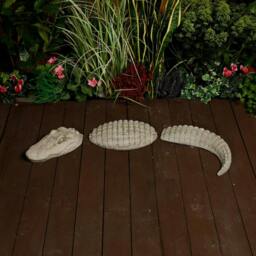 Rackhams Crocodile Stone Cast Garden Ornament - thumbnail 5