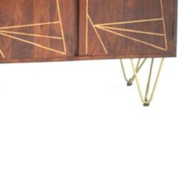 Rackhams Large Sideboard with 3 Doors Bishop Dark Mango - Wood - 1 - thumbnail 2