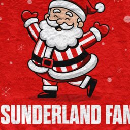 Rackhams Santa is a Sunderland Football Fan - Luxury Fleece Blanket 150cm X 150cm - thumbnail 3