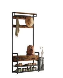 Rackhams Entryway Hall Tree with Shoe Bench and Storage - thumbnail 4