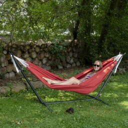 Rackhams 's Combos - Sunbrella Crimson Hammock with Stand (250cm) - thumbnail 2