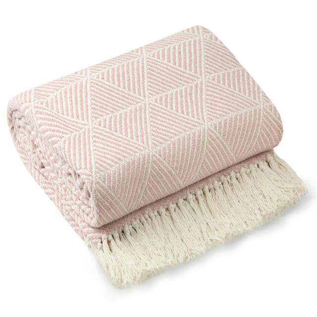 "Rackhams Zahra Blush Pink Throw - 50x60""" - image 1