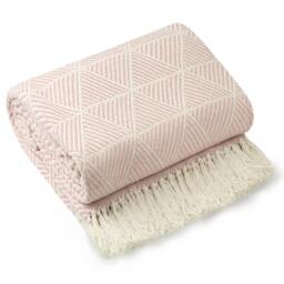 "Rackhams Zahra Blush Pink Throw - 50x60"""