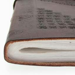 Rackhams Indra Medium Embossed Leather Photo Album with Semi-Precious Stone - Lapis - thumbnail 6