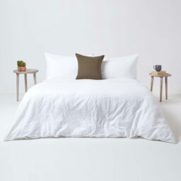 Rackhams French Flax Linen Pillowcase, European Size - Dark Grey - 80 x 80 cm - thumbnail 6