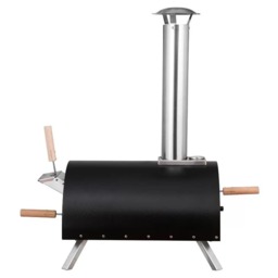 Rackhams Gas Wood Pizza Oven Thermometer Paddle Outdoor BBQ Black Silver - thumbnail 5