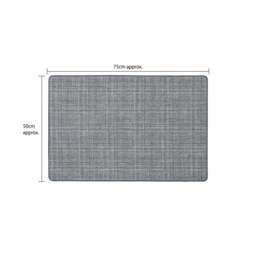 Rackhams Elegance Machine Washable Indoor Mat, 50x75cm, Grey - thumbnail 6