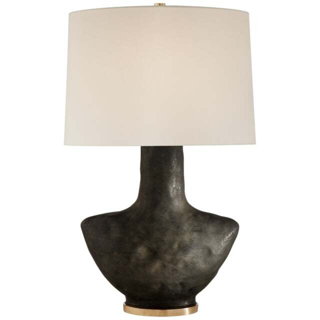 Rackhams Armato Small Table Lamp - Signature Collection - Stained Black Metallic - image 1