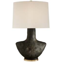 Rackhams Armato Small Table Lamp - Signature Collection - Stained Black Metallic - thumbnail 1