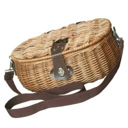 Rackhams Double Steamed Fishing Tackle Creel Wicker Basket