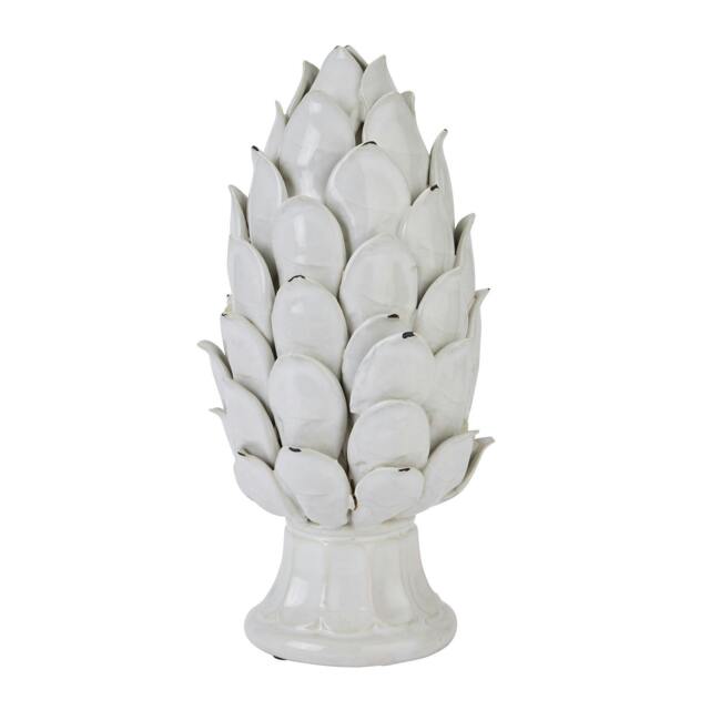 Rackhams Chianti Artichoke Ornament - White - 36cm x 19cm x 3.2mm - White - 100% Mixed - image 1