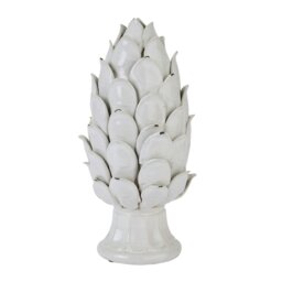 Rackhams Chianti Artichoke Ornament - White - 36cm x 19cm x 3.2mm - White - 100% Mixed - thumbnail 2