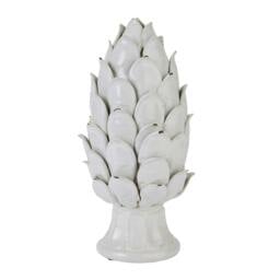 Rackhams Chianti Artichoke Ornament - White - 36cm x 19cm x 3.2mm - White - 100% Mixed - thumbnail 1