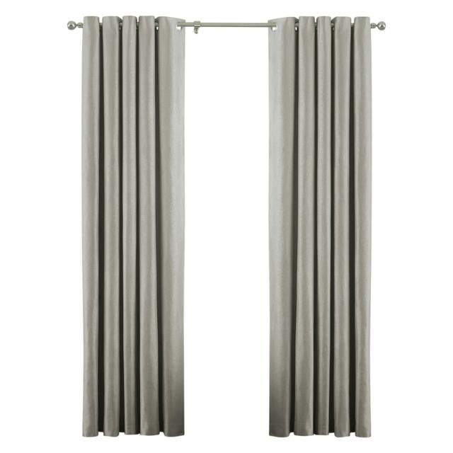 Rackhams Atlantic Eyelet Ringtop Curtains - Natural - 168 x 229cm - Natural - 100% Polyester