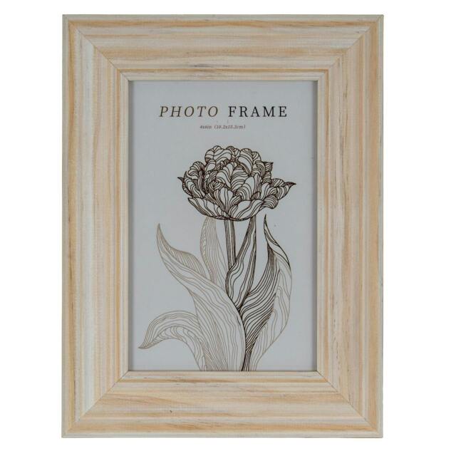 Rackhams Isla Single Photo Frame - White - White - 100% Mixed